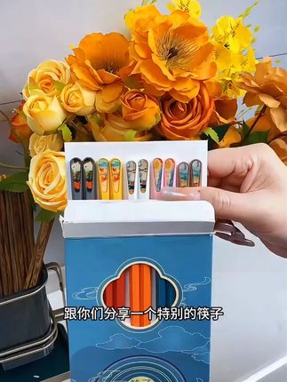 小舍家高档国潮风家用餐具耐高温防滑防霉中式网红家庭食安筷子#国潮风餐具 #家用筷子 #耐高温筷子 #防滑筷子 #中式餐具
