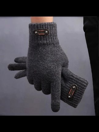 触屏手套男士冬季双层加绒加厚韩版加大码保暖开车骑行车五指手套 套 #触屏手套 #加厚加绒触屏手套 #五指手套