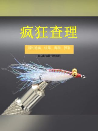 疯狂查理飞蝇钩 炫彩冰丝微物路亚钩仿生饵 钓翘嘴罗非鳡鱼青稍#飞蝇路亚钩 #疯狂查理 #仿生饵 #钓翘嘴 #微物路亚钩