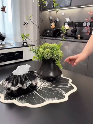 花屿星河|仿真花新中式侘寂风绿色森系花艺摆件客厅装饰设计感 #绿植#绿植盆栽#绿植花卉#绿植优选#绿植品质优选