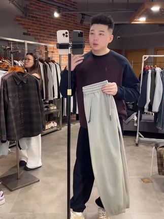秋冬束脚卫裤!抗风耐磨又保暖! #品质男装 #男士休闲裤 #百搭神裤 #商务休闲 #显瘦裤子