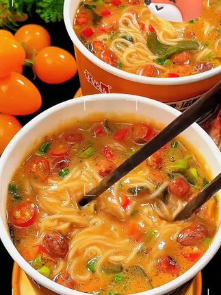 比方便面好吃无数倍的清真麻酱米线,一包粉搭配七包料!#清真速食 #清真米线 #清真食品 #清真美食 #清真吃