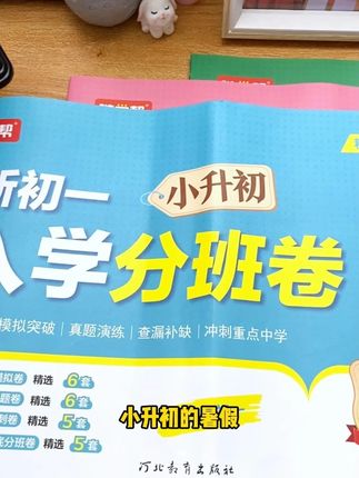 九月开学,就要进入新初一的孩子,暑假把这套试卷练完,开学进入A班都有可能#小升初#分班试卷#分班考试
