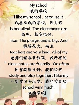 假期每天读一读,培养口语语感,提升写作能力!#英语 #小学英语 #英语作文 #英语口语 #英语晨读