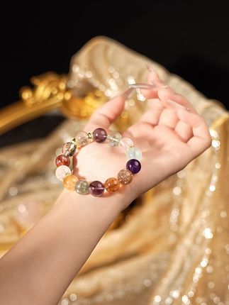 高定多宝大满贯谁戴了都好看!#天然水晶 #首饰分享 #多宝水晶 #水晶手串