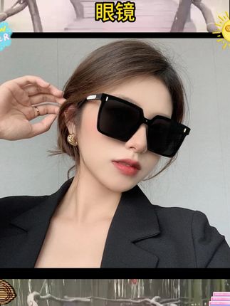 方形墨镜女2025新款潮男士开车专用防紫外线太阳眼镜女高级感显瘦 #好物推荐 #颜值眼镜 #眼镜