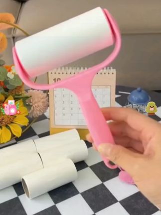 粘毛器滚筒可撕式 替换粘毛卷纸 滚刷衣服黏毛 去卷毛刷粘尘沾毛器#好物推荐🔥 #滚筒式粘毛器 #粘毛器 #方便又实用 #生活好帮手