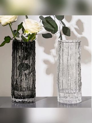 加厚款ins风网红极冻冰川花瓶玻璃透明花卉插花鲜花客厅餐桌摆件#花瓶 #花瓶摆件 #居家插花 #美观实用