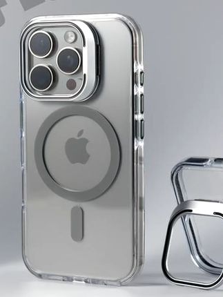 得葩简约透明镜头支架苹果17promax磁吸手机壳iPhone16p防摔15_14#简约透明壳 手机壳#手机壳推荐 磁吸手机壳#支架手机壳