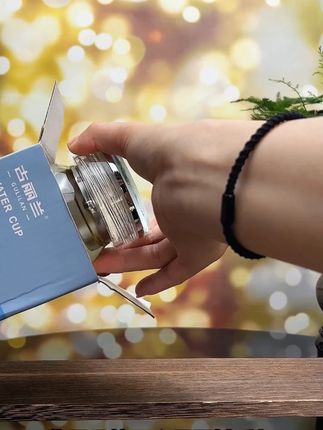 百家姓茶水分离玻璃杯2025新款男女高硼硅泡茶杯大容量随手杯刻字