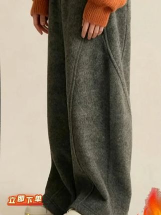 男女童中大童加绒加厚时尚韩版保暖深秋冬装长裤弯刀潮卫裤#童装#谁穿谁好看系列#萌娃穿搭#卫裤 #高品质童装