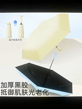 德国新款超轻迷你遮阳伞黑胶防晒两用便携五折胶囊口袋伞伸缩小巧#德国遮阳伞 #超轻遮阳伞 #迷你遮阳伞 #黑胶防晒伞 #便携遮阳伞