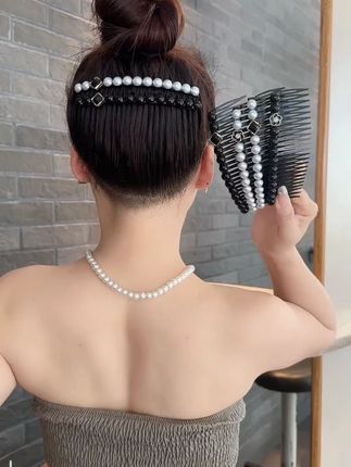 碎发多都可以试试这款倒插梳、真的太好用啦#发饰头饰真的很加分 #大人小孩都可以用 #适合春日出游的发型教程