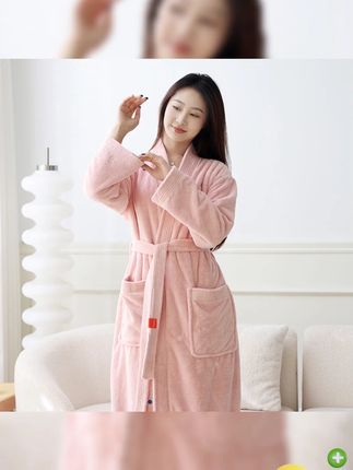 【棉美家】成人加厚高档浴袍女吸水速干秋冬7A加厚睡袍浴衣家居服#棉美家浴袍 #成人加厚浴袍 #秋冬浴衣 #吸水速干 #家居服