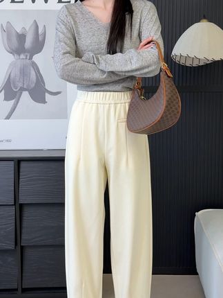 521090秋季新款时尚显瘦休闲九分松紧腰哈伦裤 #小个子穿搭 #今日穿搭 #哈伦裤 #秋季穿搭 #秋装新款