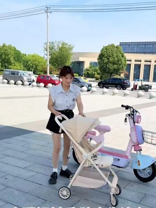 高景观婴儿推车可坐可躺双向婴儿车轻便折叠宝宝手推车减震童车#婴儿用品 #婴儿推车 #可坐可躺 #轻便折叠 #高景观