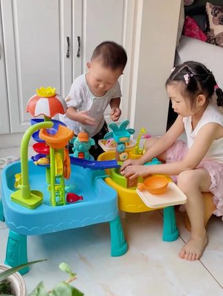 反正也不贵,孩子喜欢,就给他买一套夏天孩子们都喜欢的#戏水玩具#自己玩的不亦乐乎#专注力培养#玩水的季节#室内玩水