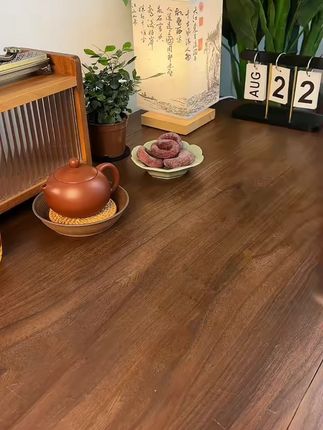 骆易家【陌野】皮革桌垫新中式防水茶席垫布餐桌垫防水防油防烫高档#桌垫推荐 #新中式风格 #防水桌垫 #防油桌垫 #防烫桌垫