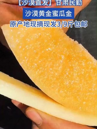 #黄金蜜瓜 #民勤蜜瓜 #瓜 #太好吃了 #沙漠蜜瓜