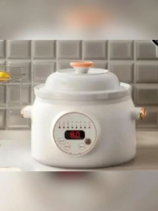全自动电炖锅白瓷养生煲汤炖汤锅迷你小型陶瓷家用煮粥神器#电炖锅 #炖锅 #煲汤锅 #煮粥神器 #陶瓷电炖锅