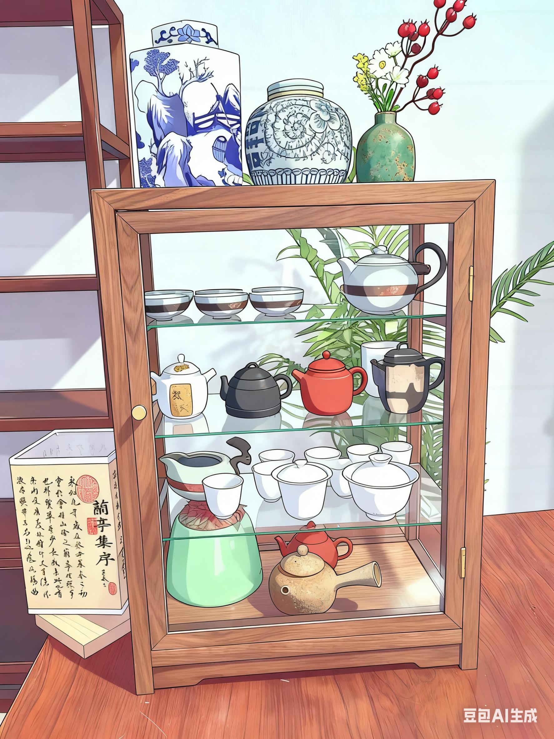 北美胡桃实木透明玻璃防尘展示中式古董收纳柜茶叶柜茶具收纳柜#茶具收纳柜 #茶具收纳柜展示柜 #玻璃防尘柜 #玻璃展示柜