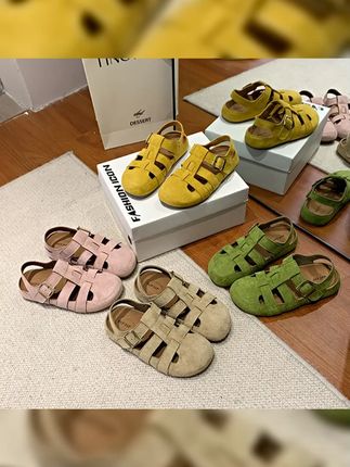 罗马女鞋女款外穿2025新款勃肯夏季复古镂空平底百搭爆款休闲凉鞋 #哎呦喂你鞋真好看 #透气舒适 #夏季凉鞋 #热门 #凉鞋女