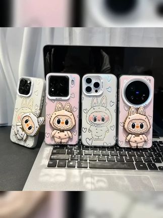 怪兽支架适用苹果16iPhone15华为vivo小米15oppo彩银手机壳防摔女 #手机壳推荐 #分享给好朋友们 #这个手机壳真的长在我心巴上了