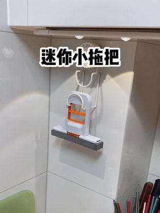 自从用了这个小拖把,我家的抹布就直接下岗了 单手就能操作,海绵刷头比抹布好用很多!#迷你小拖把 #生活好帮手 #清洁神器
