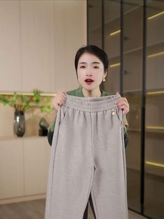 中老年人秋冬长裤2025新款高腰松紧腰宽松休闲妮子裤子妈妈裤子#显高显瘦显腿长 #百搭裤子 #通勤搭配 #显瘦 #中老年人秋冬穿搭