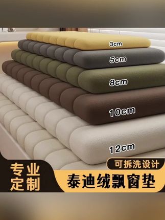 泰迪绒飘窗垫窗台垫2025新款轻奢高级感可拆洗四季通用阳台坐垫子#飘窗垫 #窗台垫 #阳台飘窗垫 #阳台坐垫 #飘窗坐垫