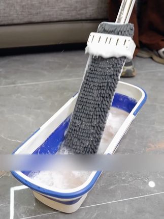 这个家家都在用的免手洗拖把,还佩戴折叠桶,拖地干净无水渍,简直太好用了