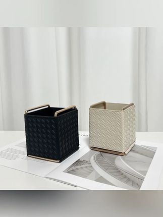 亚居良品/YaJu 北欧INS风编织皮革纹遥控器桌面收纳框#收纳框 #收纳框推荐 #桌面收纳框 #遥控器收纳框 #好物分享