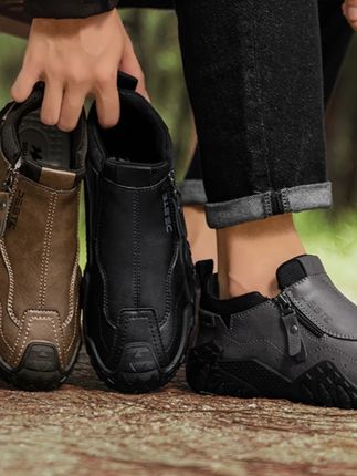 双星男鞋2025新款秋季低帮运动休闲皮鞋男士一脚蹬工地工作劳 #休闲鞋 #运动鞋 #劳保鞋 #工作鞋 #皮鞋