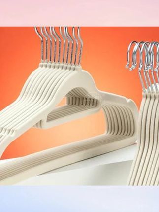 郝邵文 推荐晾晒植绒架子衣架10只装整理师大衣无痕晾衣架挂钩防滑衣服#衣架 #防滑衣架 #无痕衣架 #家用衣架 #晾衣架