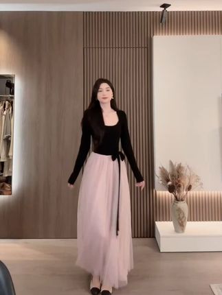 【坏女人拥有一切】连衣裙气质千金掐腰显瘦坎肩温柔大摆裙 #品质女装 #连衣裙 #今天穿什么 #时髦精 #优雅知性