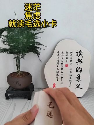 同志,迷茫困惑时,就翻一张#毛选 #毛选名段 #提升自己 #思维 #无限回购的宝藏单品