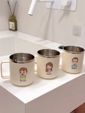 可爱不重样!304不锈钢卡通漱口杯,为全家打造专属洗漱仪式感 #漱口杯家用 #漱口杯 #漱口杯推荐 #居家好物 #新家的100件快递