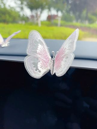 【聚鑫】创意治愈系粘贴蝴蝶汽车摆件中控台车载摆件出风口装饰品