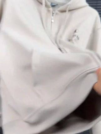 降温了!快来囤2件吧!#男女同款 #开衫外套 #卫衣 #高品质