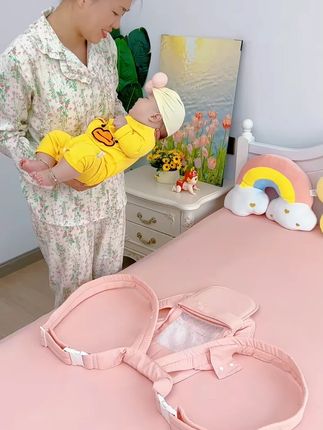 婴儿背带轻便四季宝宝多功能外出前抱式儿童孩子背娃抱娃神器#婴儿背带 #带娃神器 #宝宝外出 #多功能背带 #轻便背带