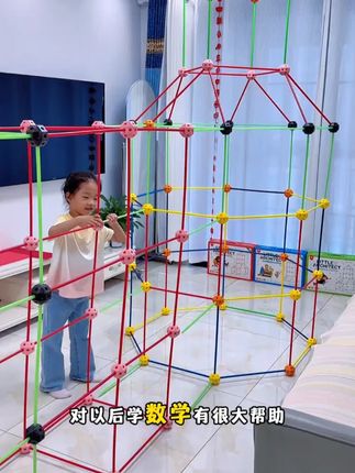 Pinwheel小小构建师 搭建积木空间动手城堡帐篷户外玩具思维逻辑#Pinwheel积木 #搭建积木玩具 #户外玩具 #思维逻辑培养 #儿童益智