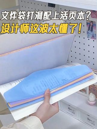要不是说人家能当设计师呢,活页本这样设计更好用 #试卷收纳袋 #学习用品 #学生党 #开学必备 #试卷收纳册