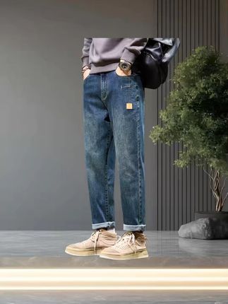 男款牛仔裤#男生穿搭 #显高显瘦显腿长 #百搭裤子 #男裤