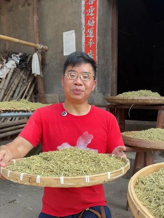 哥哥姐姐们,能支持一下我们吗?#农村 #金银花 #努力