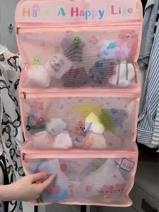 家里内衣袜子总是乱丢找不到的,可以整一个这样的网兜收纳袋,收纳内衣内裤袜子超合适!#内衣收纳袋 #袜子收纳 #收纳整理