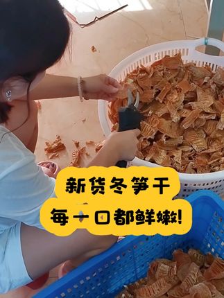 【🔥2寸嫩冬笋干!无老根秘籍!】 ✨“我家笋干,老根极少!” 秘诀就俩字——用心剪!✂️ 但光有心不够,还得配个好工具! 老剪刀费手费力,效率还低! 试试这个专业电动剪! ✌️轻松剔除白色粗纤维,片片金黄透亮~ 力求让您吃到的每一口都鲜嫩! #笋干 #冬笋干 #笋尖 #自产自销 #零防腐剂