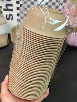不爱洗碗的姐妹!家里招待客人就用这种#一次性稻壳碗 好用又方便,加厚耐高温可降解食品级材质,放心囤放心用~#一次性碗 #一次性餐具 #环保餐具 #超便宜超划算