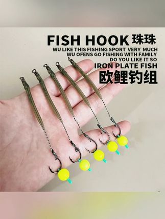 欧式鲤鱼钓组反底钓单钩双钩珠珠钓专钓鲤鱼草鱼微离底欧鲤钓组#钓鱼装备 #欧式钓组 #钓鲤鱼 #钓草鱼 #微离底钓组