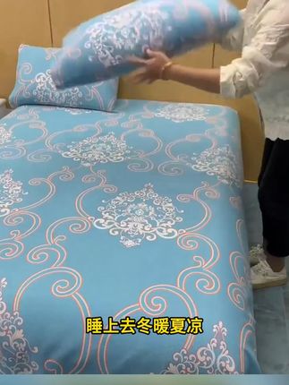 【人气爆款】正宗老粗布三件套吸湿透气老粗布凉席床单三件套可机
