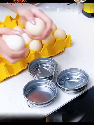 家用不锈钢蒸蛋器创意DIY荷包蛋爱心便当模具儿童辅食蒸蛋神器#家用不锈钢蒸 #厨房好物 #不粘锅 #动手自己做美食 #一起学做菜